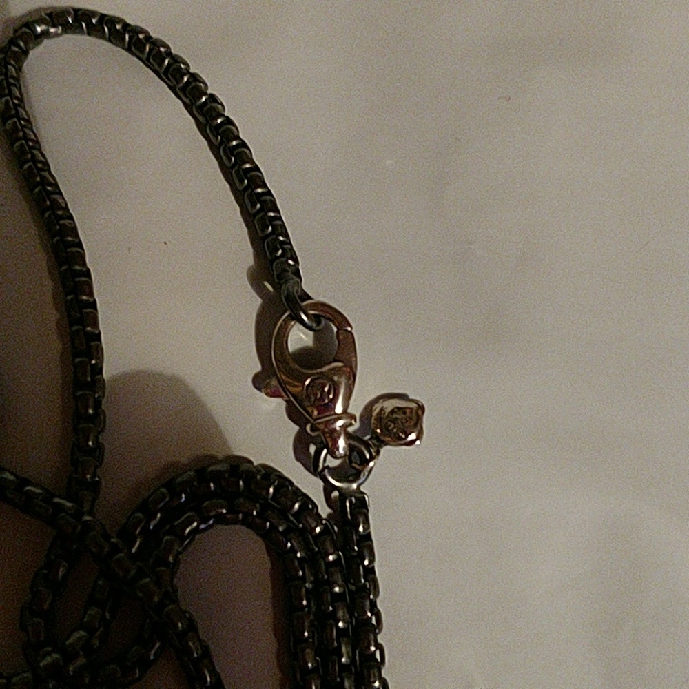 Men's David Yurman Hamsa Amulet with 26" box chain - Picture 4 of 4